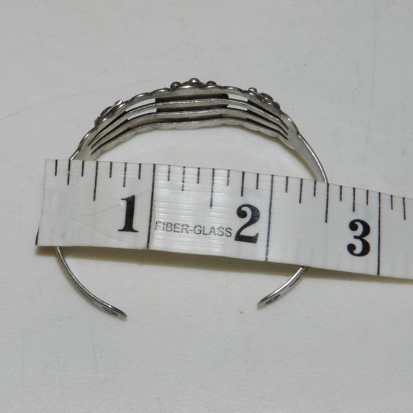 Fred Harvey Old Tourist Era Bracelet Cuff Coin Silver Stamped IH Indian Handmade - Picture 9 of 10